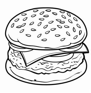 Coloriage Hamburger
