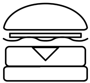 Coloriage Hamburger