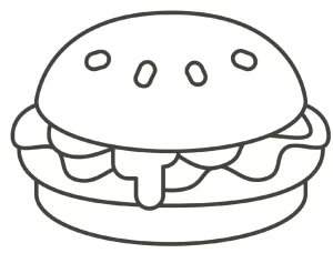 Coloriage Hamburger