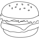Coloriage Hamburger