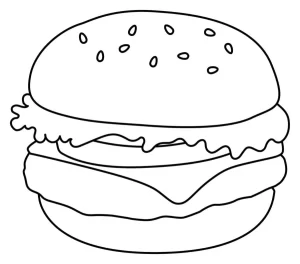 Coloriage Hamburger
