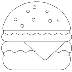 Coloriage Hamburger