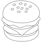 Coloriage Hamburger