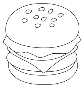 Coloriage Hamburger