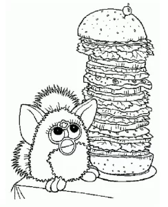 Coloriage Hamburger