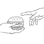Coloriage Hamburger
