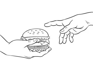 Coloriage Hamburger