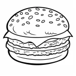 Coloriage Hamburger