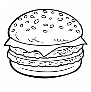 Coloriage Hamburger