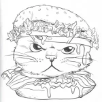 Coloriage Hamburger