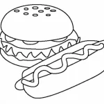 Coloriage Hamburger