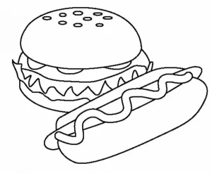 Coloriage Hamburger