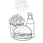 Coloriage Hamburger