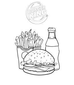 Coloriage Hamburger