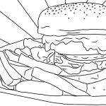 Coloriage Hamburger