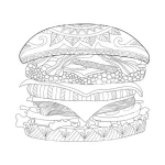 Coloriage Hamburger