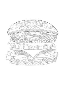 Coloriage Hamburger