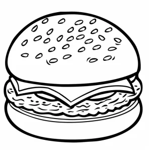 Coloriage Hamburger