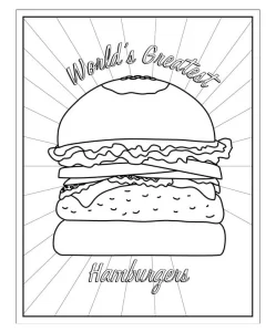Coloriage Hamburger