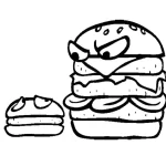 Coloriage Hamburger