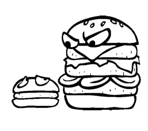 Coloriage Hamburger
