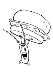 Coloriage Hamburger