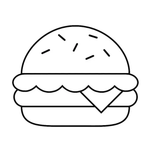 Coloriage Hamburger