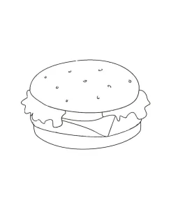 Coloriage Hamburger