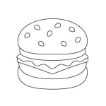 Coloriage Hamburger