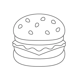 Coloriage Hamburger
