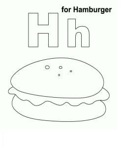 Coloriage Hamburger