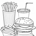 Coloriage Hamburger