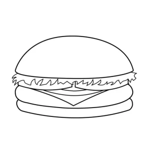 Coloriage Hamburger