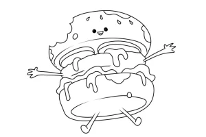 Coloriage Hamburger