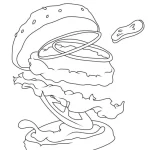 Coloriage Hamburger