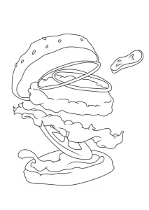 Coloriage Hamburger
