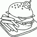 Coloriage Hamburger