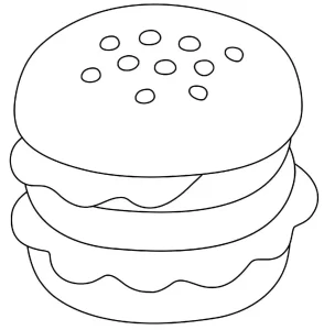 Coloriage Hamburger
