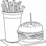 Coloriage Hamburger