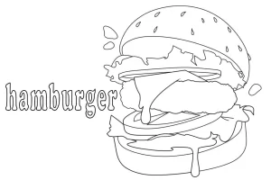 Coloriage Hamburger