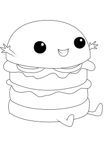 Coloriage Hamburger