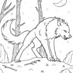 Coloriage Loup