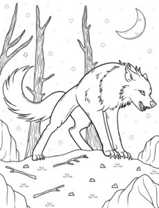 Coloriage Loup