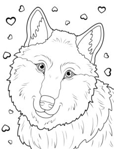 Coloriage Loup