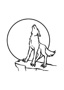 Coloriage Loup