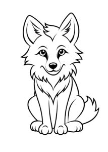 Coloriage Loup