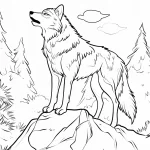 coloriage Loup à imprimer gratuitement