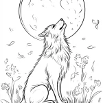 coloriage Loup pour enfant de 3 ans