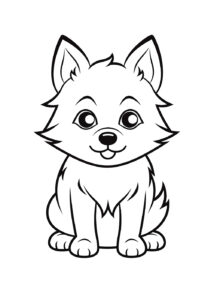 Coloriage Loup