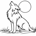 coloriage Loup gratuit en ligne